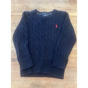 Polo by Ralph Lauren Dark Blue Cable Knit Sweater